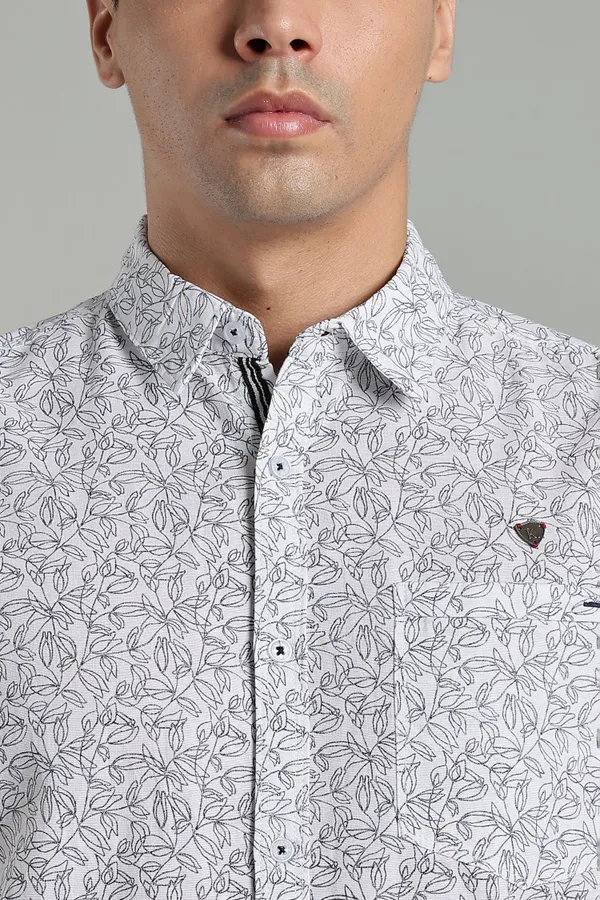 Kuons_Avenue_Men’s_Indigo_Floral_Printed_Linen_Cotton_Casual_Shirt
