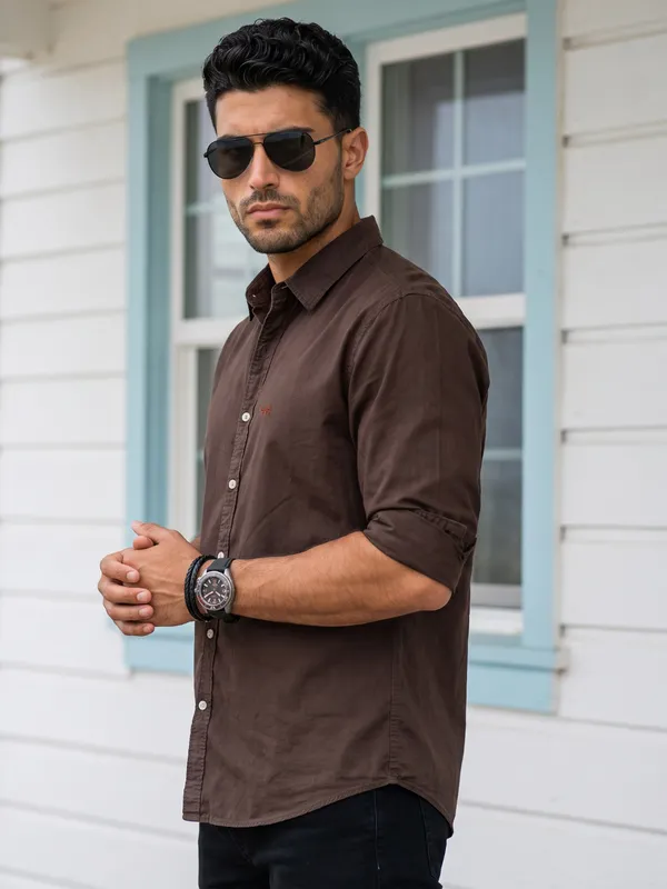 Kuons_Avenue_Men's_Irish_Coffee_Tencel_Linen_Casual_Shirt