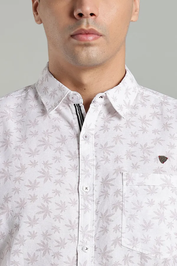Kuons_Avenue_Men’s_Maple_Maroon_Printed_Linen_Cotton_Shirt