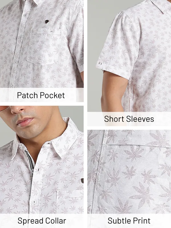 Kuons_Avenue_Men’s_Maple_Maroon_Printed_Linen_Cotton_Shirt