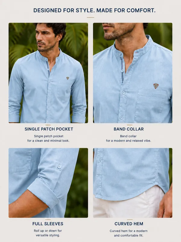 Kuons_Avenue_Men's_Sky_Blue_Linen_Cotton_Casual_Shirt