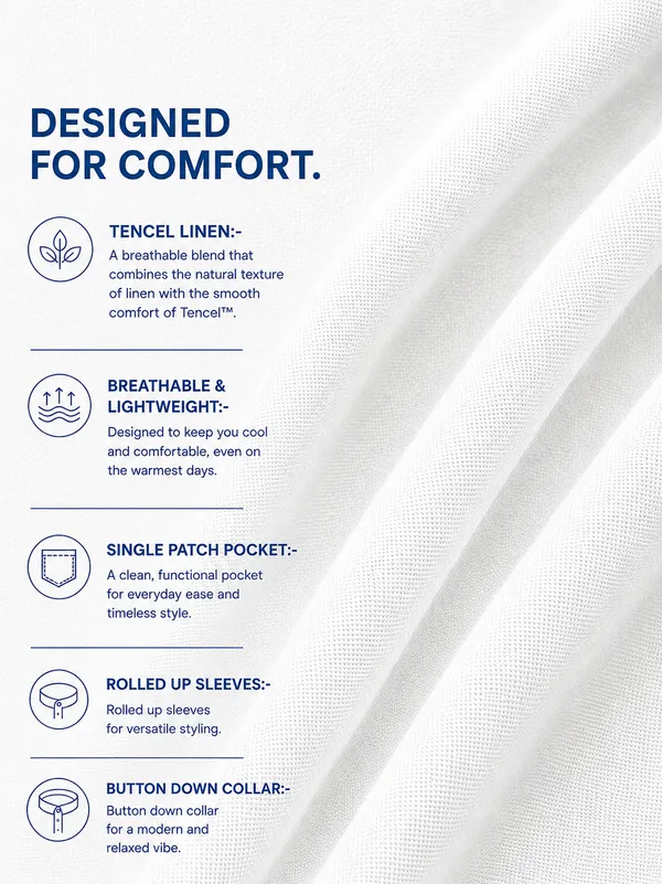 Kuons_Avenue_Men's_White_Tencel_Linen_Casual_Shirt