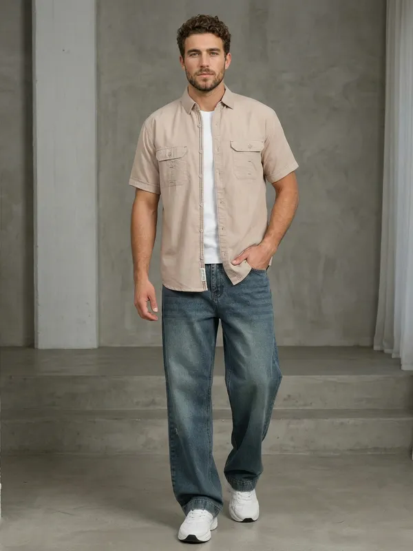 Men’s_Beige_Corduroy_Everyday_Shacket