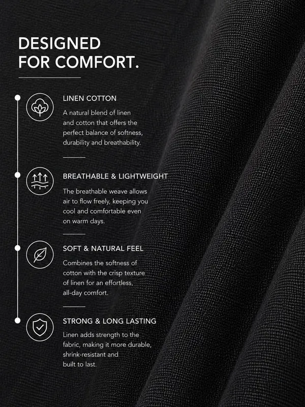 Men’s_Black_Linen_Cotton_Smart_Casual_Shirt