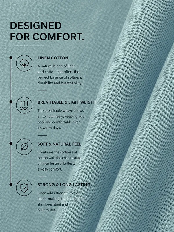 Men’s_Cadet_Blue_Linen_Cotton_Smart_Casual_Shirt