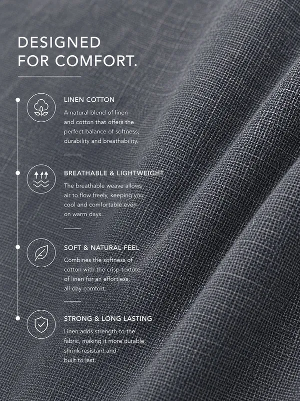 Men's_Grey_Premium_Linen_Cotton_Shirt