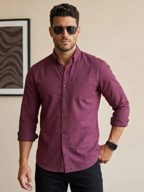 Men’s_Mahogany_Linen_Cotton_Signature_Casual_Shirt