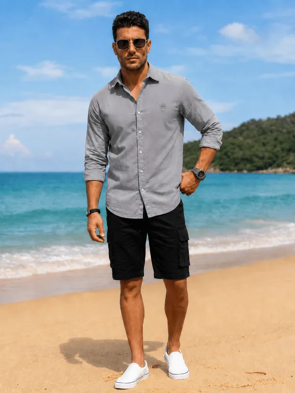 Men's_Powder_Blue_Coastal_Linen_Cotton_Shirt