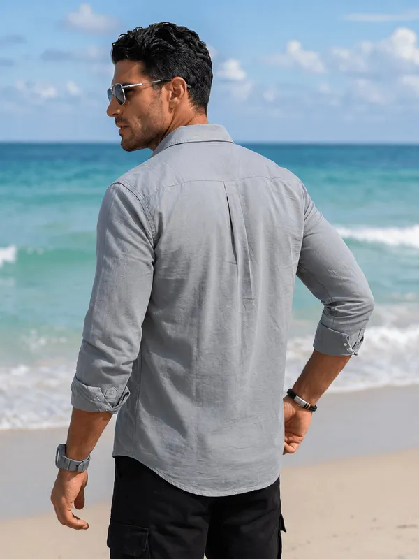 Men's_Powder_Blue_Coastal_Linen_Cotton_Shirt