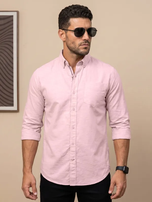 Men’s_Rose_Linen_Cotton_Smart_Casual_Shirt