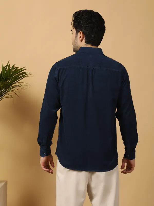 Men's_Teal_Smart_Corduroy_Casual_Shacket