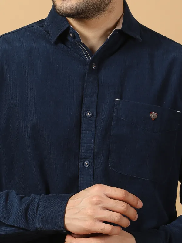 Men's_Teal_Smart_Corduroy_Casual_Shacket