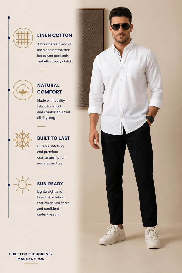 Men’s_White_Essential_Linen_Cotton_Casual_Shirt