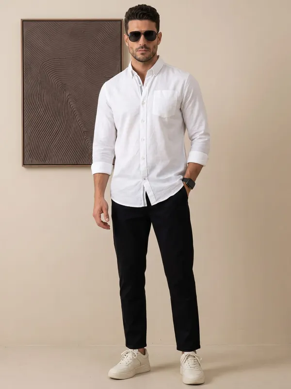 Men’s_White_Essential_Linen_Cotton_Casual_Shirt
