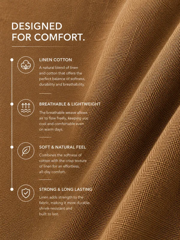 Men's_Wood_Linen_Cotton__Contemporary_Textured_Shirt