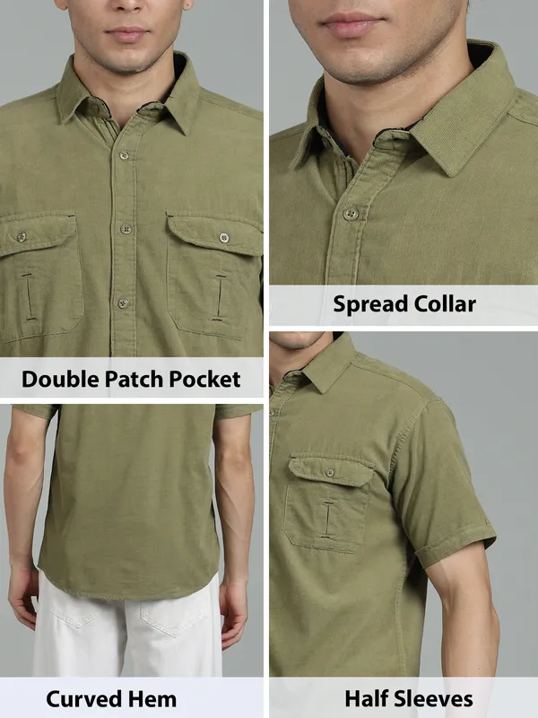 Men’s__Light_Olive_Textured_Corduroy_Casual_Shacket