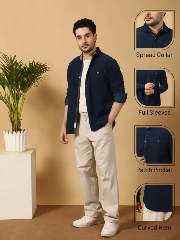 Men's_Teal_Smart_Corduroy_Casual_Shacket
