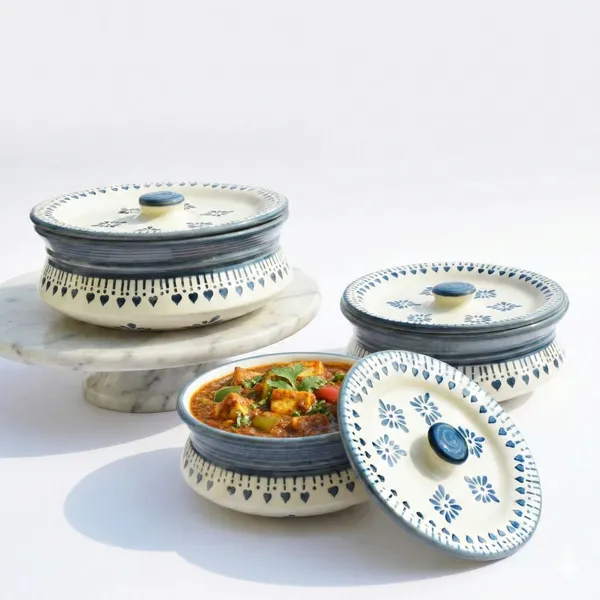 Ceramic_Handi_/_Casserole_Serving_Bowl_with_Lid_Set_of_3_|_Microwave_Safe_&_Dishwasher_Safe_|_Blue_Printed_Ceramic_Casserole_Set_|_For_Biryani,_Curry,_Dal_&_Curd_Degchi