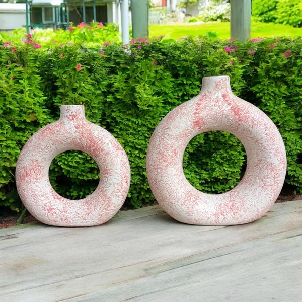 Elegant_Ceramic_Donut_Vase_Set_–_Modern_Home_Décor_in_Small_(6.5")_and_Large_(8.5")_Sizes