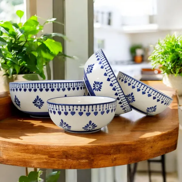 Handcrafted_Blue_&_White_Ceramic_Bowl_Set_–_Set_of_4_(Microwave_&_Dishwasher_Safe)