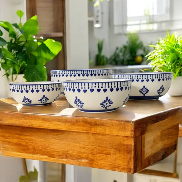 Handcrafted_Blue_&_White_Ceramic_Bowl_Set_–_Set_of_4_(Microwave_&_Dishwasher_Safe)