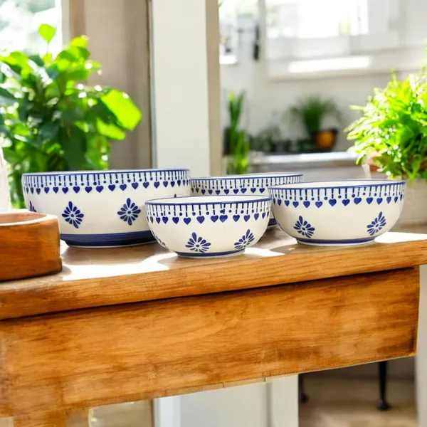 Handcrafted_Blue_&_White_Ceramic_Bowl_Set_–_Set_of_4_(Microwave_&_Dishwasher_Safe)