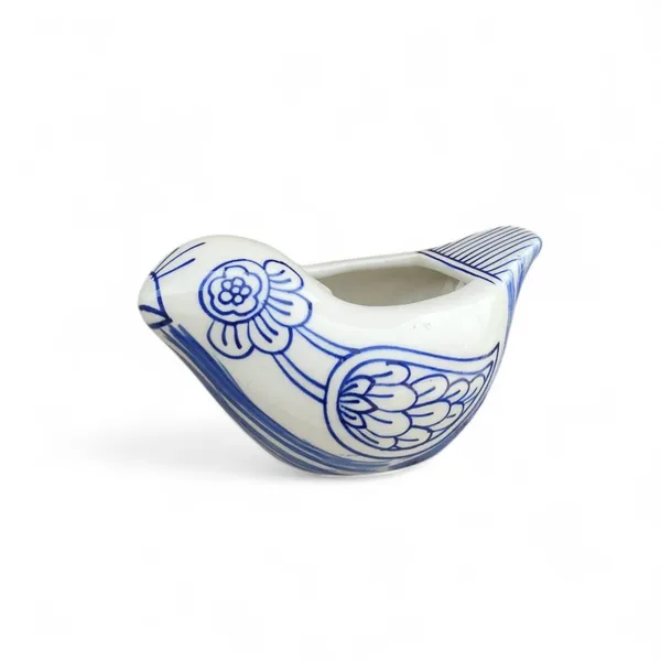 Handcrafted_Ceramic_Bird_Shaped_Planter_–_Blue_&_White_Pottery,_Decorative_Indoor_Planter_(7_x_4_x_3.5_Inches)