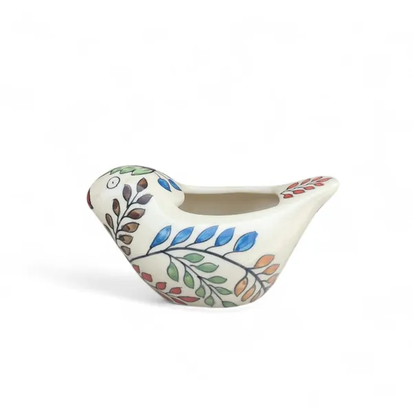 Handcrafted_Ceramic_Bird_Shaped_Planter_–_Multicolor_Leaf_Design,_Indoor_Decorative_Pot_(7_x_4_x_3.5_Inches)