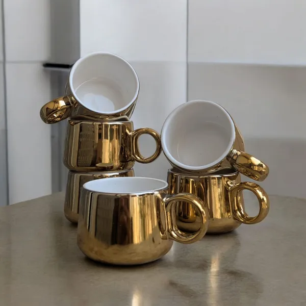Handcrafted_Ceramic_Mug_Set_–_Metallic_Gold_Finish,_140ml_(Pack_of_6)
