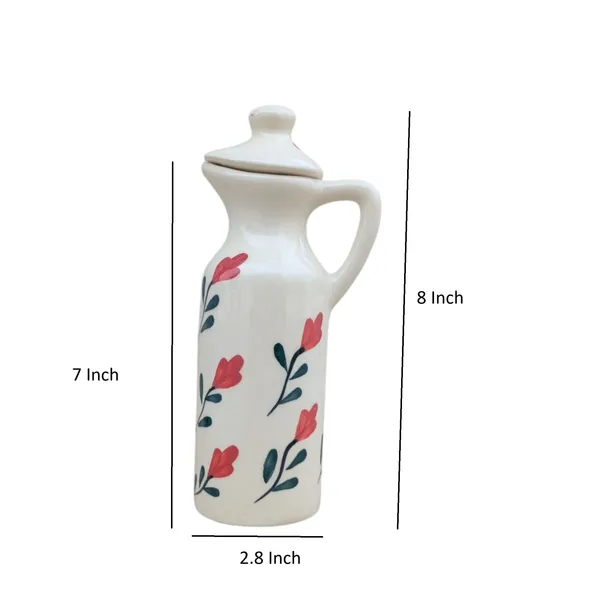 Handcrafted_Ceramic_Oil_Dispenser_Bottle_–_300ML,_Floral_Design