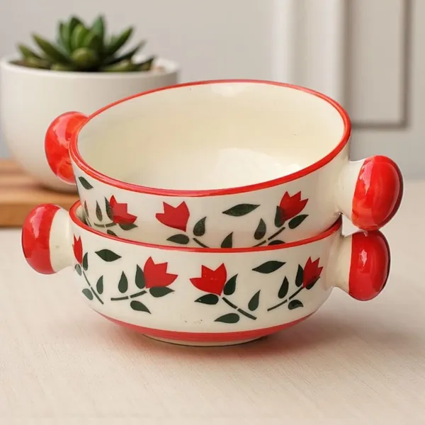 Handcrafted_Ceramic_Soup_Bowls_with_Floral_Design_–_300_ml_(Set_of_2)
