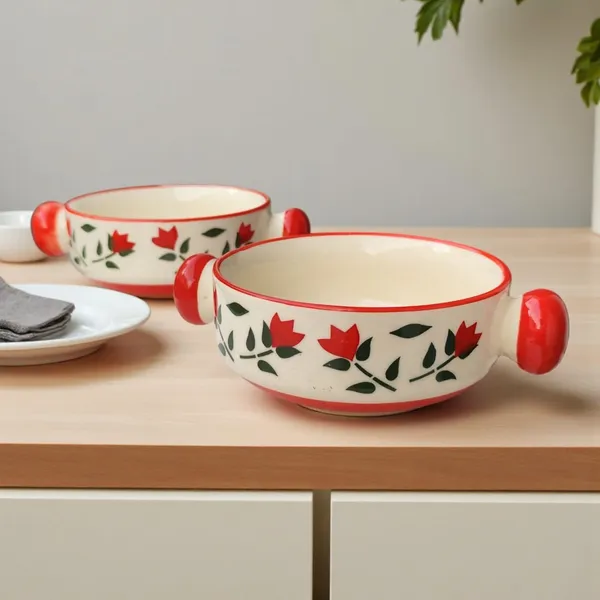 Handcrafted_Ceramic_Soup_Bowls_with_Floral_Design_–_300_ml_(Set_of_2)