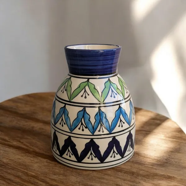 Handcrafted_Ceramic_Vase_–_Hand-Painted_Floral_Design_|_Made_in_India