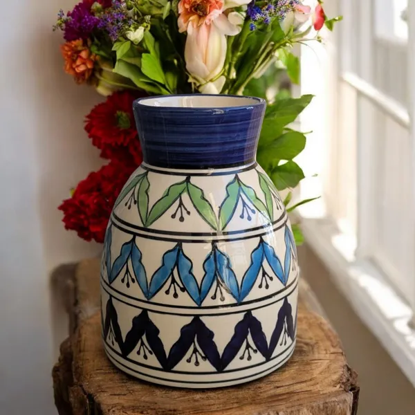 Handcrafted_Ceramic_Vase_–_Hand-Painted_Floral_Design_|_Made_in_India