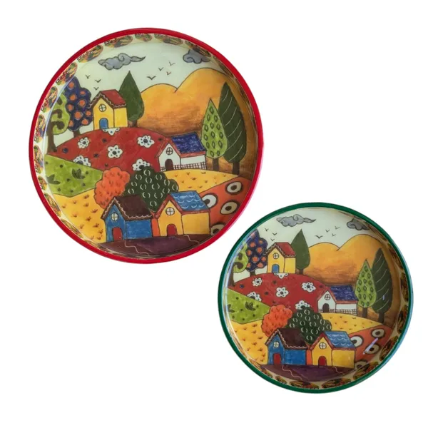 Handcrafted_Decorative_MDF_Trays_with_Printed_Design_and_Enamel_Coating_–_Set_of_2_(7"_&_9")