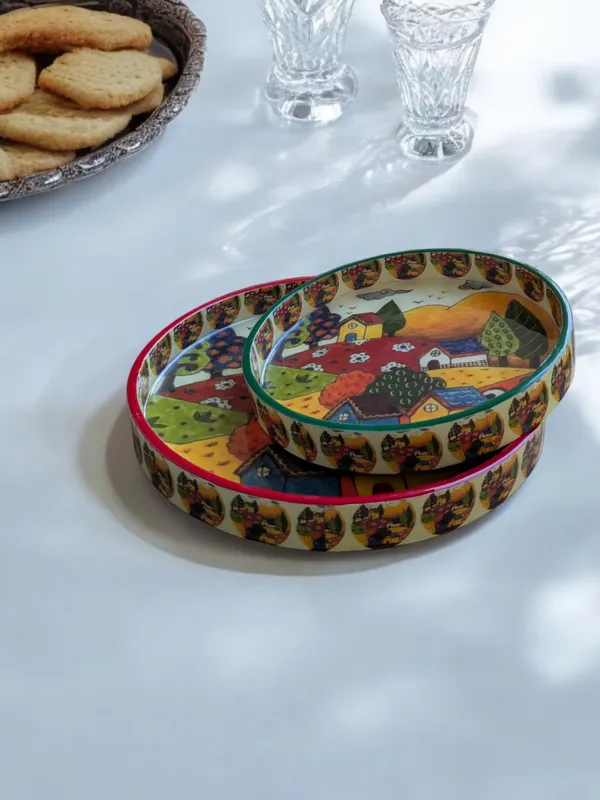 Handcrafted_Decorative_MDF_Trays_with_Printed_Design_and_Enamel_Coating_–_Set_of_2_(7"_&_9")