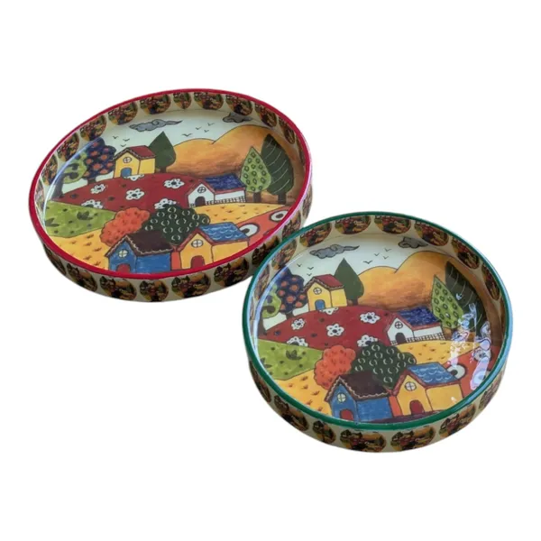 Handcrafted_Decorative_MDF_Trays_with_Printed_Design_and_Enamel_Coating_–_Set_of_2_(7"_&_9")