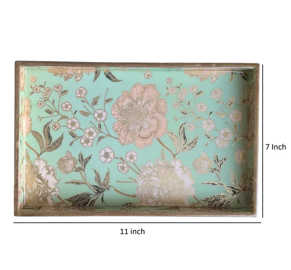 Handcrafted_Floral_MDF_Rectangular_Decorative_Serving_Tray_–_11_x_7_Inches,_1_Inch_Height