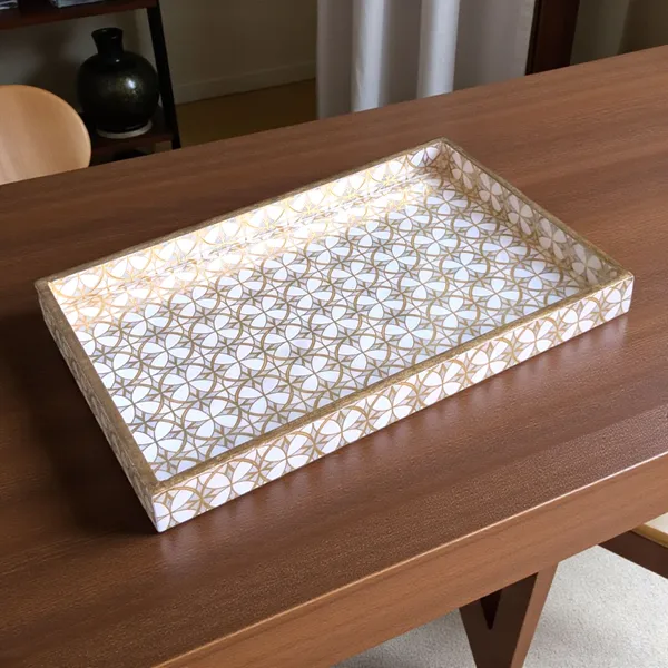 Handcrafted_MDF_Decorative_Tray_|_Multipurpose_Wooden_Look_Serving_&_Organiser_Tray_with_Golden_Geometric_Design_|_11_x_7_x_1_Inches