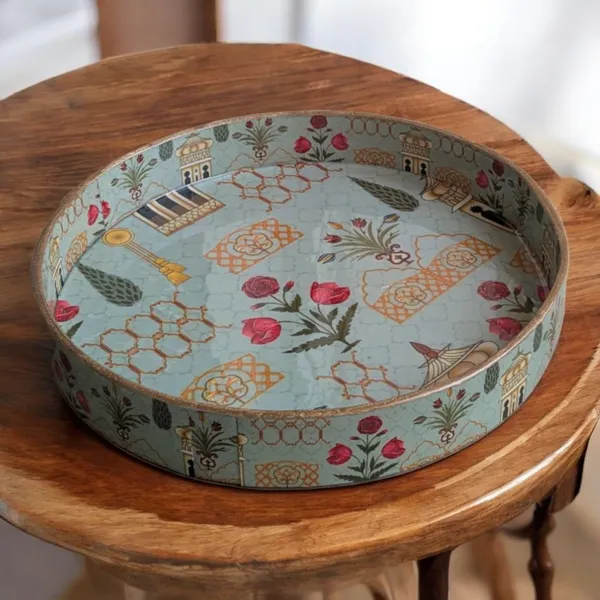Handcrafted_MDF_Round_Serving_Tray_–_30cm,_Resin_Coated