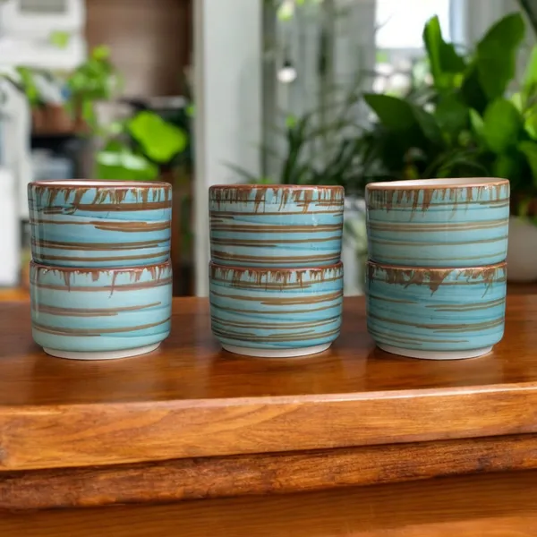 Handcrafted_Rustic_Mini_Ceramic_Dip_Bowls_�_Set_of_6,_Size:_7_Cm_Diameter_and_4.5_cm_Height