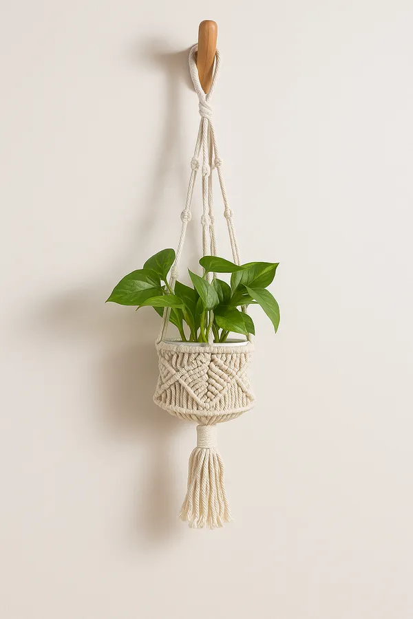 Handmade_Macramé_Plant_Hanger_–_100_cm_Cotton_Rope_Hanging_Planter_Holder_with_Tassel_–_Fits_Pots_up_to_20_cm_Diameter_–_Indoor_&_Outdoor_Boho_Plant_Holder_Décor