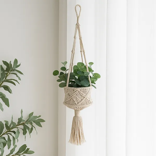 Handmade_Macramé_Plant_Hanger_–_100_cm_Cotton_Rope_Hanging_Planter_Holder_with_Tassel_–_Fits_Pots_up_to_20_cm_Diameter_–_Indoor_&_Outdoor_Boho_Plant_Holder_Décor