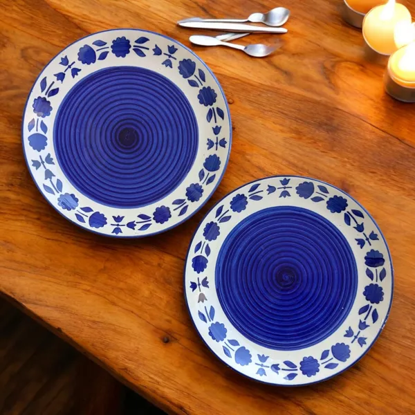 MADARKS_Handcrafted_Hand-Painted_Ceramic_Dinner_Plates_–_10.5_Inch_(Set_of_2)