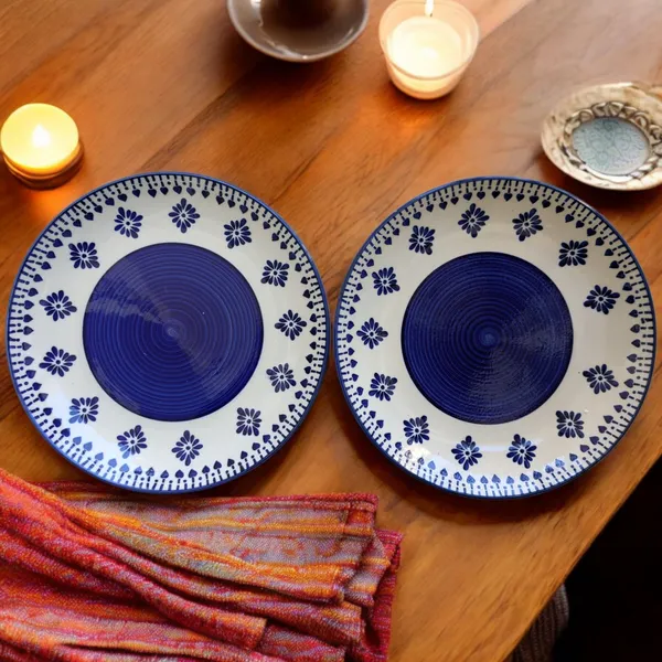 MADARKS_Handcrafted_Hand-Painted_Ceramic_Dinner_Plates_–_10.5_Inch_(Set_of_2)