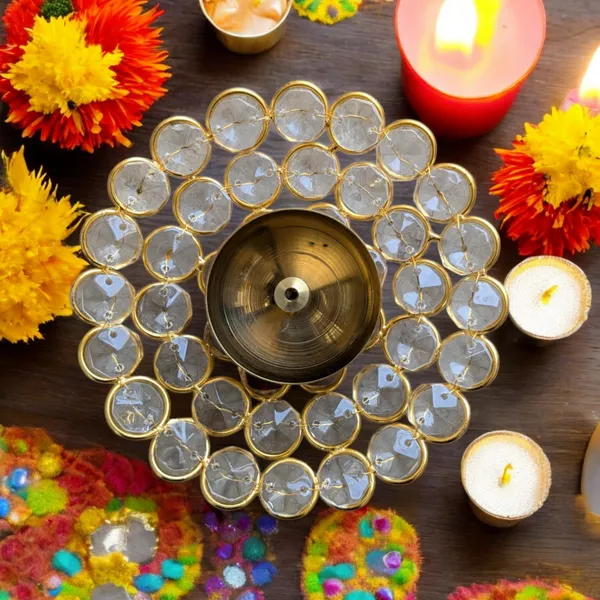 Madarks_Brass_Round_Crystal_Akhand_Diya_Deep_Oil_Lamp_for_Home_Temple_Diwali_Puja_Decor_(Golden)