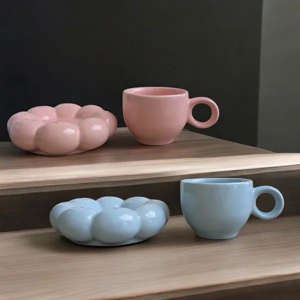 Madarks_Bubble_Ceramic_Coffee_Cup_and_Saucer_Set_(200_ml)