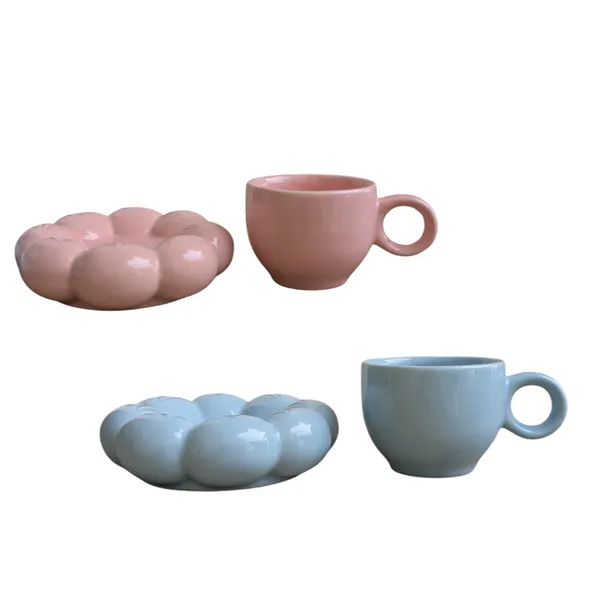 Madarks_Bubble_Ceramic_Coffee_Cup_and_Saucer_Set_(200_ml)