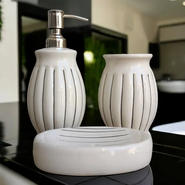 Madarks_Ceramic_Bathroom_Accessories_Set_of_3,_Modern_Bath_Set_with_Liquid_handwash,_Soap_Dispenser_and_Toothbrush_Holder,_Luxury_Gift_Accessory_for_Home_Rust-Proof_(White_Strip_Bathroom_Set)