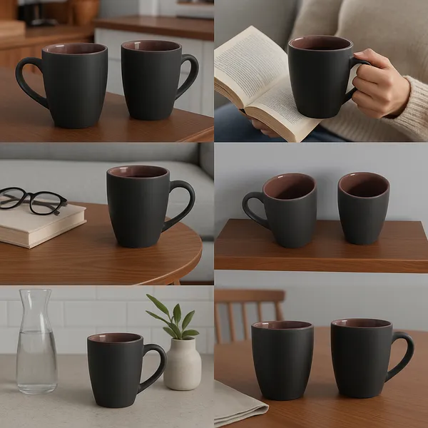 Madarks_Ceramic_Coffee_Mug_Set_of_6_–_250ml,_Matte_Black_Exterior_with_Brown_Interior_–_Tea,_Coffee,_Milk_&_Hot_Beverage_Mugs_–_Microwave_&_Dishwasher_Safe